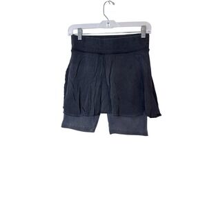 FP Movement Skort Womens M/L Gray Knit Athletic Built In Shorts Yoga Gym Lounge